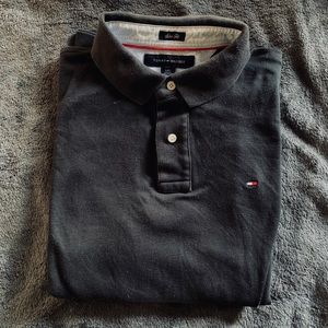Black Tommy Hilfiger Polo